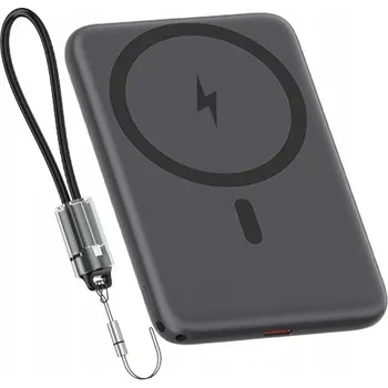 Powerbanka BOSTE POWERBANKA INDUKČNÍ NABÍJENÍ MAGSAFE S KABELEM PD 20W SILNÁ USB-C