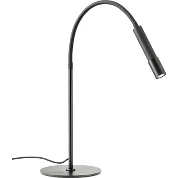 Redo Stolní LED lampa DRILL 8W, v. 84,5 cm flexibilní, CRI90, stmívatelná Barva: Černá, Barva světla: 3000K
