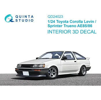 Plastikový model Quinta studio 1/24 Toyota Corolla Levin AE85/86 3D&col.Int.(AOS)