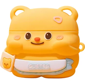 Příslušenství pro sluchátka Přenosné silikonové pouzdro na sluchátka pro AirPods 1 2 Design medvídek Ochrana proti poškození a prachu Přenositelnost a organizace sluchátek