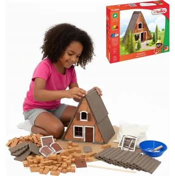 ostatní stavebnice Stavebnice Kostek pro děti Stavebnice Konstrukční sada Teifoc Lesní domek 160 dílků