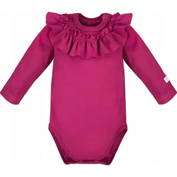 Kojenecký body BODY PRO HOLČIČKU VELIKOST 74 S VOLÁNKEM BAVLNĚNÉ DLOUHÝ RUKÁV MÓDNÍ A STYLOVÉ