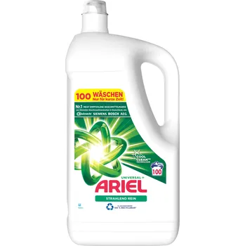 Prací gel Prací prostředek Ariel Universal + gel na bílé prádlo, 100 praní - 5 L