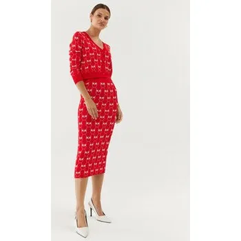 Dámská sukně Pinko Pouzdrová sukně 100211 A0IS Červená Slim Fit L