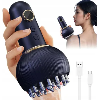 IP kamera MASÁŽNÍ PŘÍSTROJ S TERAPIÍ ČERVENÝM SVĚTLEM, 9 ÚROVNÍ VIBRACÍ A TEPLÝ KOMPRES