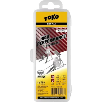 Lyžařský vosk Toko High Performance Universal WC HP červený -16/0 °C 120 g