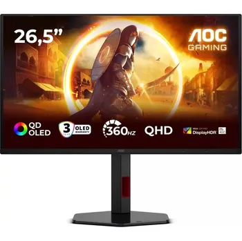 Monitor Herní monitor 26,5" QD‑OLED 360 Hz s pivotem a HDMI/DP