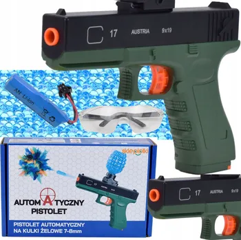 Dětská zbraň AUTOMATICKÁ PISTOLE PUŠKA NA VODNÍ GELOVÉ KULIČKY - SADA