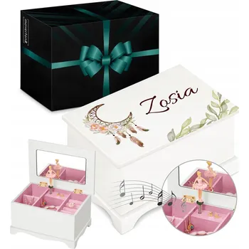 Šperkovnice Šperkovnice na uložení šperků Murrano bílá s hracím strojkem