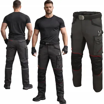 Pracovní obuv Pracovní kalhoty Specto černé, bavlněné, elastické, vel. s kapsami