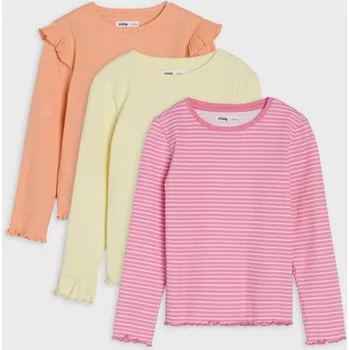 Sinsay - Bavlněná trička 3 pack - vícebarevná - 228CI-MLC - 228CI-MLC-116