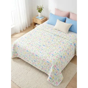 Přehoz na lůžko Sinsay - Přehoz na postel s květinovým vzorem - vícebarevná - 498HN-MLC - 498HN-MLC-ONE