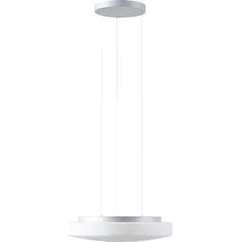 Svítidlo OSMONT EDNA LE5 závěsné skleněné svítidlo stříbrná / bílá IP40 3000/4000 K 33W LED DALI (původní kód OS 71394) - OSMONT OS EDN71394