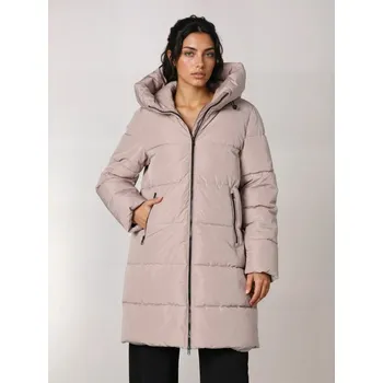 Sinsay - Prošívaný kabát s kapucí - béžová - 408HH-19X - 408HH-19X-M