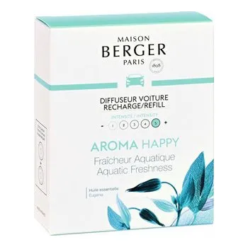 Vůně do auta Maison Berger Paris Aroma Happy Car Diffuser Recharge/Refill ( Aquatic Fresheness ) - Náhradní náplň do difuzéru do auta