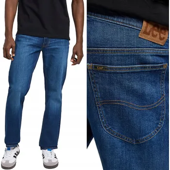 Pánské džíny Pánské džíny Lee Daren Zip Fly Straight Fit Modré W36 L34