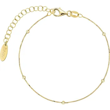 Náramek Pozlacený stříbrný náramek - kuličky - AP543-9127