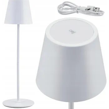 Lampička Stolní lampa GAJA dobíjecí, bílá GERMINA