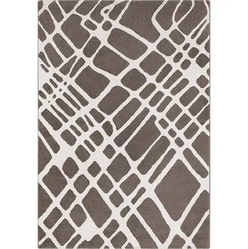 Koberec Breno Kusový koberec CREATIVE 07/BWB, 140x200 cm, Hnědá/Vícebarevné