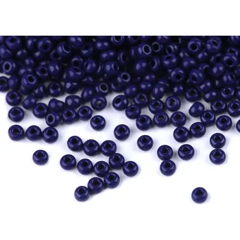 Rokajl Preciosa 11/0 - 2 mm, velké, 33070 modrá tmavá