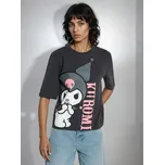 Sinsay - Bavlněné tričko s krátkým rukávem Kuromi - šedá - 031HB-90X - 031HB-90X-S