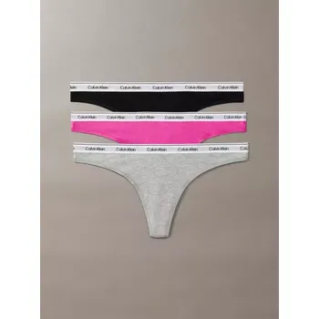 Dámské spodní prádlo Dámská tanga Calvin Klein 3pack QD5209/FQN