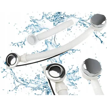 Sifon Automatický vanový sifon bílý