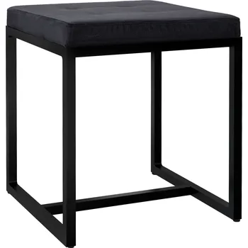 Barová židle LRCZ Stolička Barci s černým rámem Barva: Bílá, Materiál: Imitace kůže