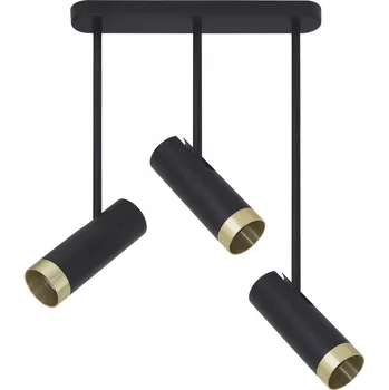 PORTO 3xGU10 stropní svítidlo černé/zlaté
