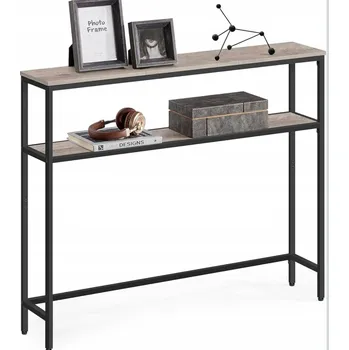 Konferenční stolek Konzolový Stolek Vasagle antracit, černá, 80 x 80 x 20 cm