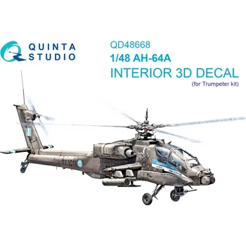 Plastikový model Quinta studio 1/48 AH-64A 3D-Print&col.Interior (TRUMP)