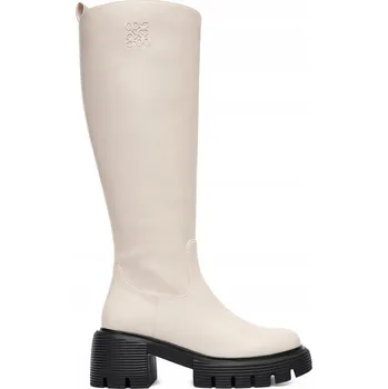 Dámské kozačky Nine West dámské kozačky po kolena na sloupkovém podpatku, velikost 36