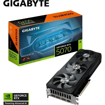 Grafická karta GIGABYTE VGA NVIDIA GeForce RTX 5070 EAGLE OC 12G, 12G GDDR7, 3xDP, 1xHDMI