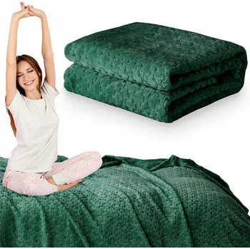 Přehoz na lůžko Deka 200x220 Přehoz na postel rohovou sedačku pohovku MIKROVLÁKNO plyšová Gediz