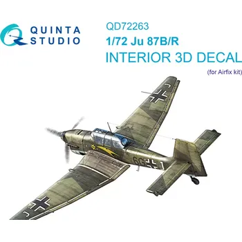 Plastikový model Quinta studio 1/72 Ju 87B/Ju 87R 3D-Print&col.Interior (AIRF)