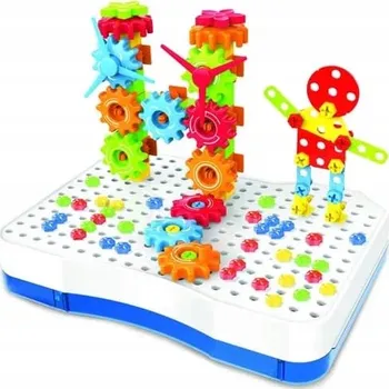 ostatní stavebnice Bavytoy Šroubovací stavebnice v kufříku 190 dílů