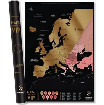 Umění EUROPA MAPA ZDRAPKA VIP Kolektiv autorů