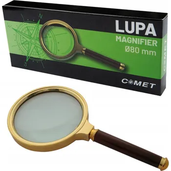LP014 Ruční lupa skleněná 80 mm zvětšení 10x