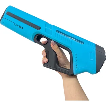 Dětská zbraň Elektrická vodní pistole 42,5 x 5 x 14,5 cm Se zásobníkem na vodu Automatická stříkací pistole Letní hračka na bazén pláž zahradu modrá