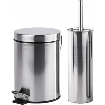 WC štětka Sada koupelnových doplňků Bathroom Solutions, 2dílná, šedá