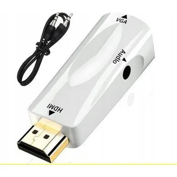Video redukce Adaptér / Převodník z HDMI na VGA D-Sub audio mini jack