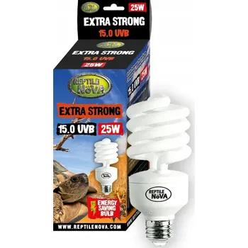Teraristika Reptile Nova žárovka 25W UVB 15.0 extra silná pro pouštní terária, závit E27