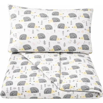 Povlečení POVLEČENÍ DO POSTÝLKY 120X60 DĚTSKÉ KOJENECKÉ 120X90 LES BÍLÁ ZVÍŘÁTKA