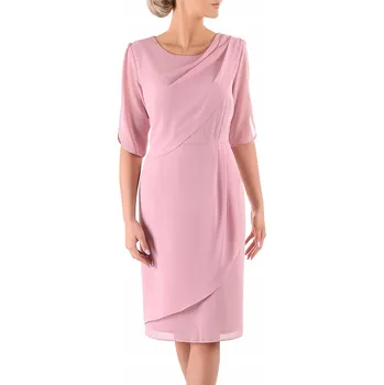 Dámské šaty Carla Moreno koktejlové šaty šifonové midi velikost 44