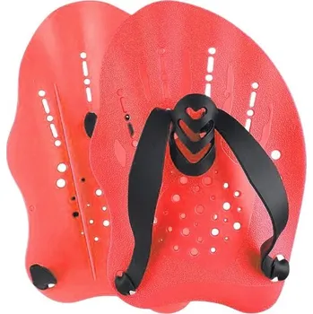 Plavecké brýle Plavecká tréninková pádla na ruce 19 x 13,3 cm Ruční ploutve s nastavitelnými popruhy Posilovací plavecké pádla pro zlepšení techniky plavání červená