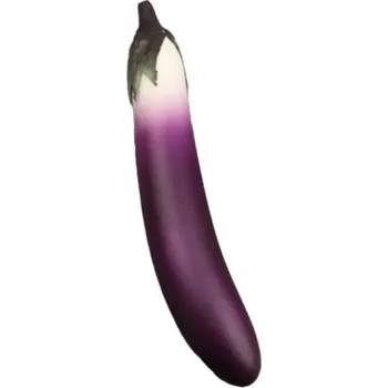 Dětská kuchyňka Umělý lilek 26 x 4 cm Realistický falešný lilek Dekorativní zelenina Dětská hračka do kuchyňky Aranžovací dekorace a rekvizita