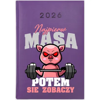 Kalendář Knižní kalendář 2026 A5 FunnyCase fialový