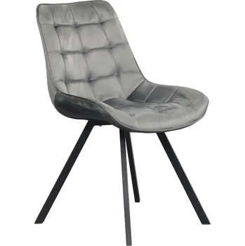 Jídelní židle Jídelní židle NOEMI - látka Velvet, tmavě šedá / černá