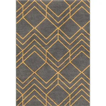 Koberec Breno Kusový koberec CREATIVE 74/GYG, 80x150 cm, Vícebarevné/Šedá