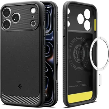 Kryt Spigen Rugged Armor Mag Magsafe iPhone 17 Pro Matte Black